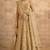 Beige Butterfly Net Heavy Embroidery With Stone Work