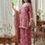 Women Ethnic Motifs Embroidered Regular Thread Work Kurta with Palazzos & With Dupatta