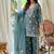 Women Floral Embroidered Regular Thread Work Kurta with Palazzos & With Dupatta