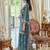 Women Floral Embroidered Regular Thread Work Kurta with Palazzos & With Dupatta