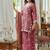Women Ethnic Motifs Embroidered Regular Thread Work Kurta with Palazzos & With Dupatta