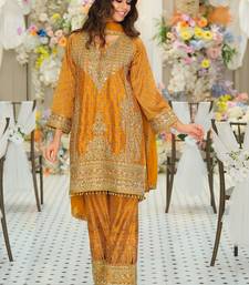 Women Ethnic Motifs Embroidered Regular Mirror Work Kurta with Palazzos & With Dupatta