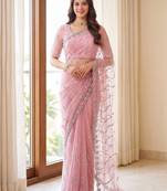 Designer beads embroidery saree