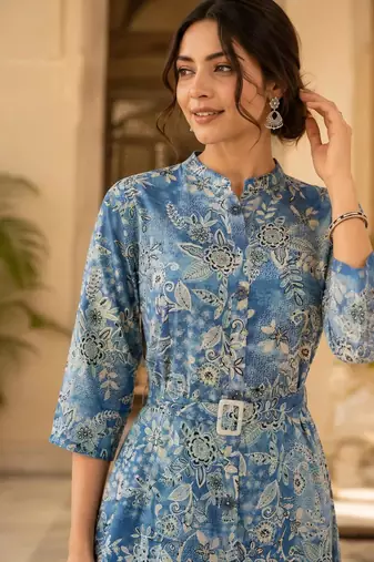 Floral Printed Midi Dress