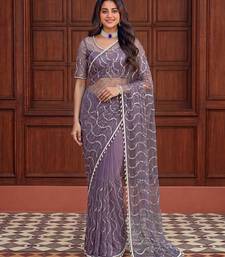 Designer beads embroidery saree