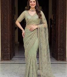 Designer beads embroidery saree