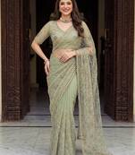Designer beads embroidery saree