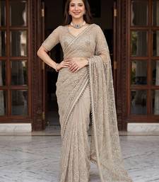 Designer beads embroidery saree