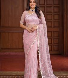 Designer beads embroidery saree