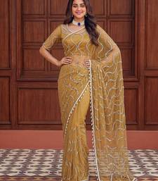 Designer beads embroidery saree