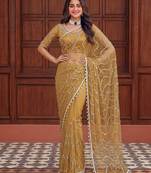 Designer beads embroidery saree
