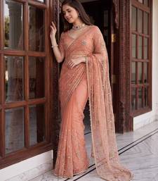 Designer beads embroidery saree