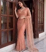 Designer beads embroidery saree