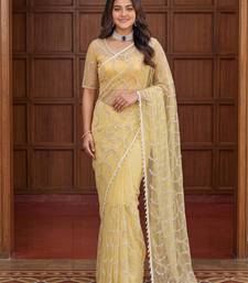 Designer beads embroidery saree