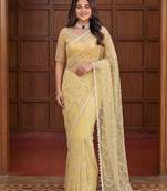 Designer beads embroidery saree