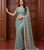 Designer beads embroidery saree