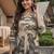 Women Ethnic Motifs Printed Regular Linen Kurta with Trousers