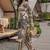 Women Ethnic Motifs Printed Regular Linen Kurta with Trousers