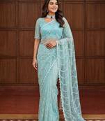 Designer beads embroidery saree
