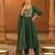 Women's Beautiful Embroidery Work Viscose Silk Fabric Flared Kurta Pant and Dupatta Set