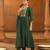 Women's Beautiful Embroidery Work Viscose Silk Fabric Flared Kurta Pant and Dupatta Set