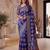 Designer ajrak digital print saree for festive