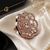Rose Gold Finish CZ Stone Adjustable Ring