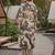 Women Ethnic Motifs Printed Regular Linen Kurta with Trousers