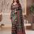 Designer ajrak digital print saree for festive