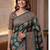 Designer ajrak digital print saree for festive