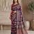 Designer ajrak digital print saree for festive