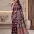 Designer ajrak digital print saree for festive