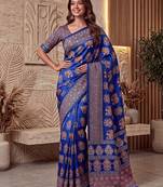 Designer ajrak digital print saree for festive