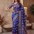 Designer ajrak digital print saree for festive
