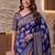 Designer ajrak digital print saree for festive