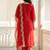 Women Ethnic Motifs Embroidered Regular Thread Work Liva Kurta with Trousers & With Dupatta