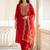 Women Ethnic Motifs Embroidered Regular Thread Work Liva Kurta with Trousers & With Dupatta