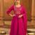 Embroidered Viscose Silk Flared Kurta Pant and Dupatta Set