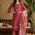 Women Floral Embroidered Regular Thread Work Kurta with Trousers & With Dupatta