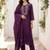 Women Floral Embroidered Regular Thread Work Kurta with Trousers & With Dupatta