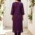 Women Floral Embroidered Regular Thread Work Kurta with Trousers & With Dupatta