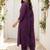 Women Floral Embroidered Regular Thread Work Kurta with Trousers & With Dupatta