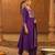 Embroidered Viscose Silk Flared Kurta Pant and Dupatta Set