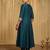 Embroidered Vichitra Silk Flared Anarkali Pant and Dupatta Set