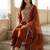 Women Ethnic Motifs Embroidered Regular Thread Work Liva Kurta with Trousers & With Dupatta