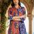 Women Floral Printed Regular Pure Cotton Kurti with Trousers