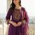 Women Floral Embroidered Regular Thread Work Liva Kurta with Trousers & With Dupatta