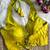 Yellow roman silk blend real mirror work blouse