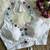 White roman silk blend real mirror work blouse