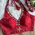 Wine roman silk blend real mirror work blouse